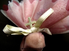 Croix à coller or ou argent Or