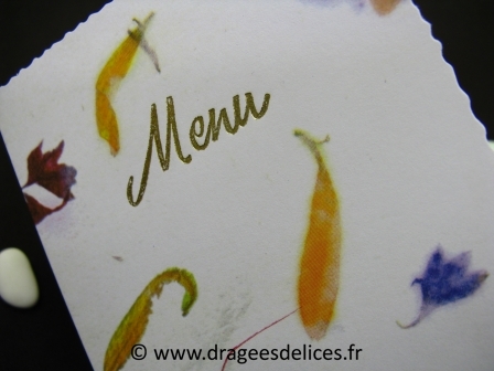 Menu fleur et fougère