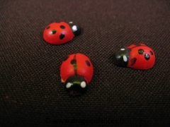 Petite coccinelle en bois 