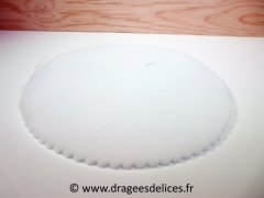 Tulle à dragées unis pas cher Blanc