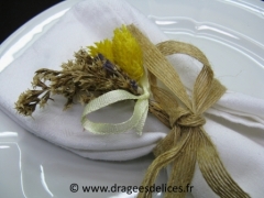 Bouquet noeud Jaune