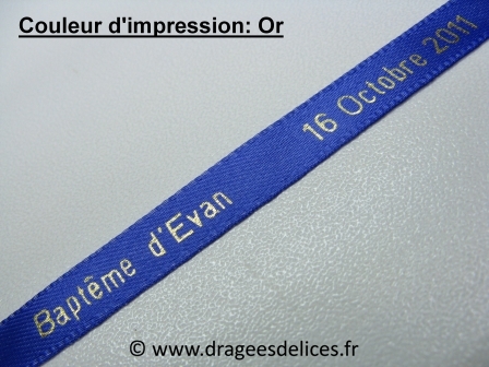 Bracelet souvenir en satin imprimé