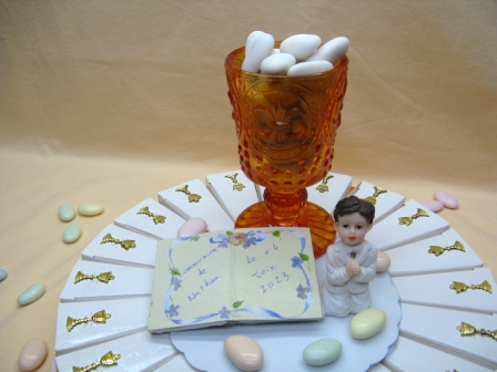 Gâteau communion garçon avec bible pour inscription date et prénom : Gâteau communion garçon avec bible pour inscription date et prénom