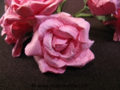 Fleur Camille en papier pour tulle boite et décoration Rose