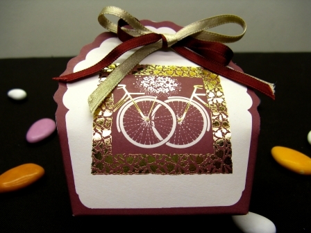 Ballotin de dragées pour mariage collection vélo