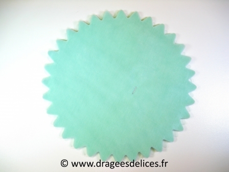 Voile cristal unis à dragées pas cher : Voile cristal unis à dragées pas cher vert d
