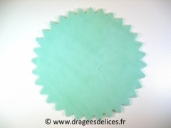 Voile cristal unis à dragées pas cher Vert d