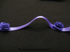 Guirlande de table en satin Violet
