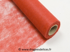 Chemin de table en intissé Rouge