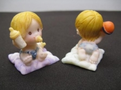 Petite résine baptême bébé tétine pour décoration de boites 