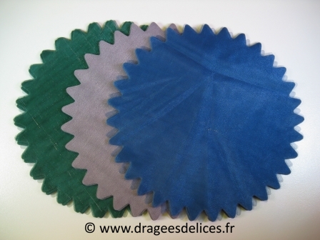 Voile brillant bicolore pour mariage baptême et communion
