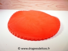 Tulle à dragées unis pas cher Orange