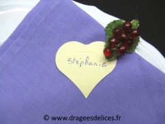 Grappe de raisins sur pince Rouge