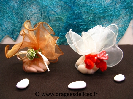 Voile brillant frou frou pour dragées