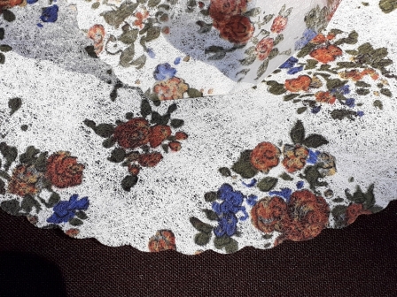 Lot pas cher de 16 tulles en intissé fleuri pour dragées  : Lot pas cher de 16 tulles en intissé fleuri pour dragées