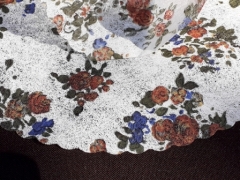 Lot pas cher de 16 tulles en intissé fleuri pour dragées  