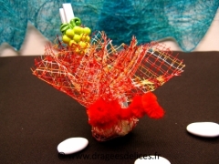 Tulle à dragées filet pour mariage, baptême et communion Multicolore