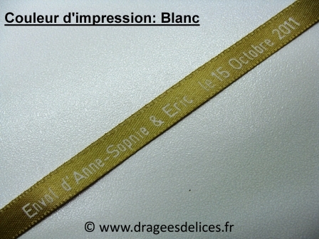 Bracelet souvenir en satin imprimé
