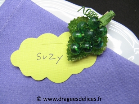 Grappe de raisins sur pince