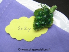 Grappe de raisins sur pince Vert