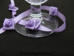Guirlande de table en satin Parme