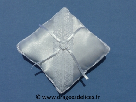 Coussin porte alliance carré