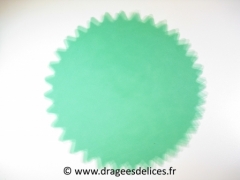 Voile cristal unis à dragées pas cher Vert menthe