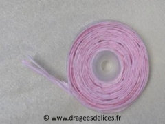 Rouleau de ruban raphia Rose