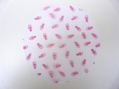 Lot de 16 tulles pas cher avec tétines pour baptême fille Rose clair