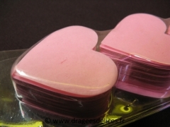 Confetti de table coeur Rose