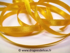Ruban satin unis Jaune