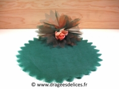 Lot de 10 voiles cristal unis Vert