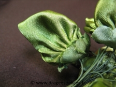 Feuille en satin Vert