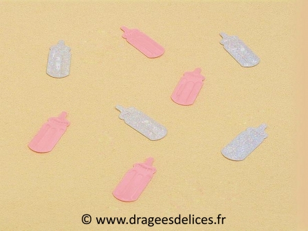 Confettis de table biberon