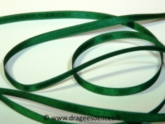 Ruban satin unis Vert sapin