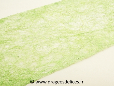 Chemin de table en abaca
