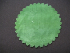 Voile cristal unis à dragées pas cher Vert olive