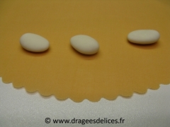 Tulle en coton pour thème nature à bord festonné Orange
