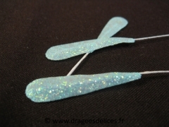 Feuille irisée Bleu ciel