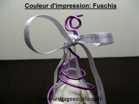 Bracelet souvenir en satin imprimé