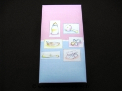 Boite rectangulaire collection pastel pour baptême 