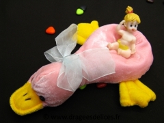 Peluche canard Rose