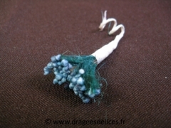Brin champêtre pour décoration de contenants mariage baptême et communion Bleu
