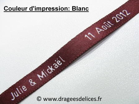 Bracelet souvenir en satin imprimé