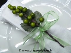 Lot de 9 grappes de raisins en promotion pour décorations Vert