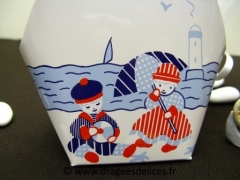Panier baptême les petits matelots à la plage 