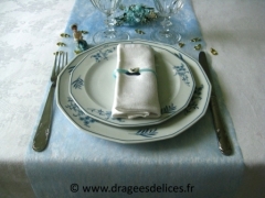 Tête à tête en intissé Bleu ciel