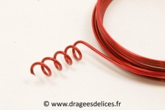 Fil aluminium Rouge