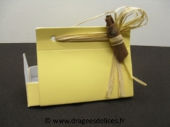 Boite originale avec tiroir pour mariage baptême et communion  Sable