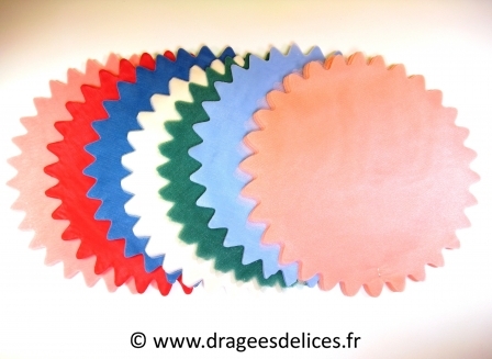 Lot de 10 voiles cristal unis